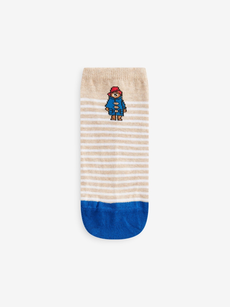 Navy/Red Paddington Bear Trainer Socks 3 Pack - Image 3 of 7