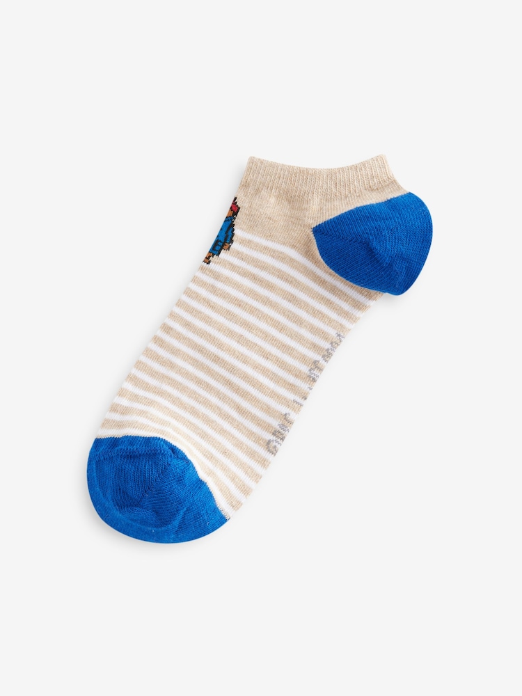 Navy/Red Paddington Bear Trainer Socks 3 Pack - Image 6 of 7