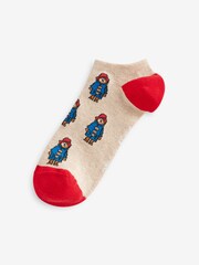 Navy/Red Paddington Bear Trainer Socks 3 Pack - Image 7 of 7