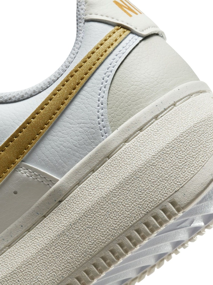 Nike White Court Vision Alta Trainers - Image 10 of 10