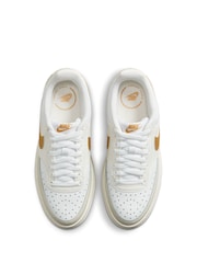 Nike White Court Vision Alta Trainers - Image 6 of 10