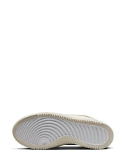 Nike White Court Vision Alta Trainers - Image 8 of 10