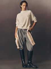 Puti - Anthropologie Alani Cashmere Mock Neck Jumper - Larawan 3 ng 5