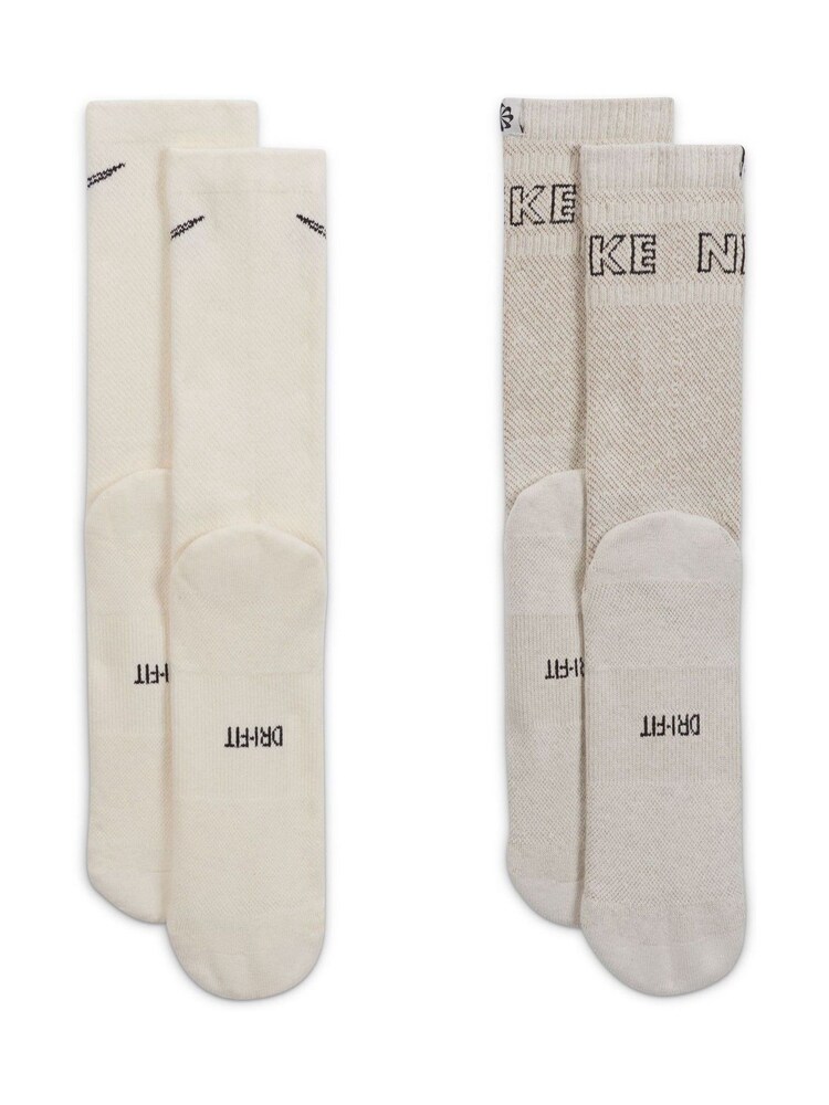 Nike Natural Everyday Plus Cushioned Crew Socks 2 Pack - Image 2 of 4