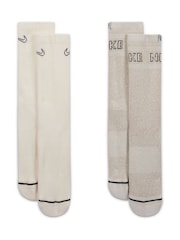 Nike Natural Everyday Plus Cushioned Crew Socks 2 Pack - Image 3 of 4