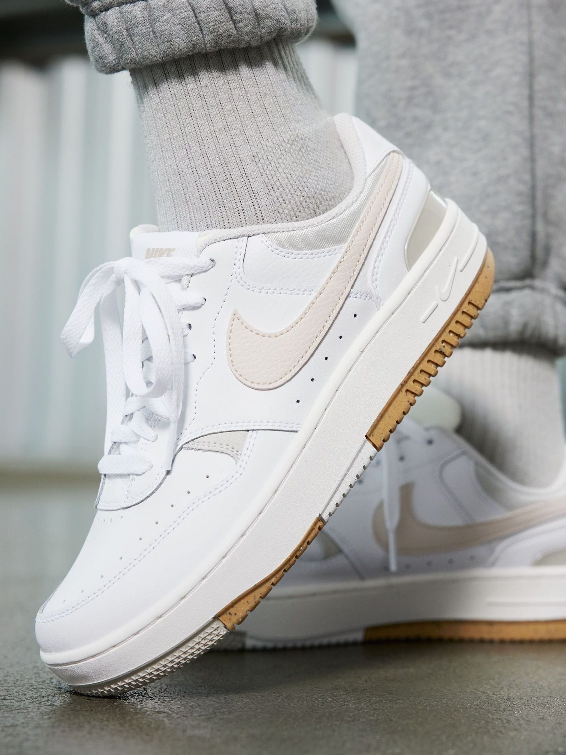 Buy Nike White Pale Pink Gamma Force Trainers from the Next UK online shop