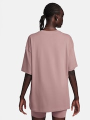 Nike Pink Sportswear Essential Oversized short-sleeve T-Shirt - Image 2 of 5