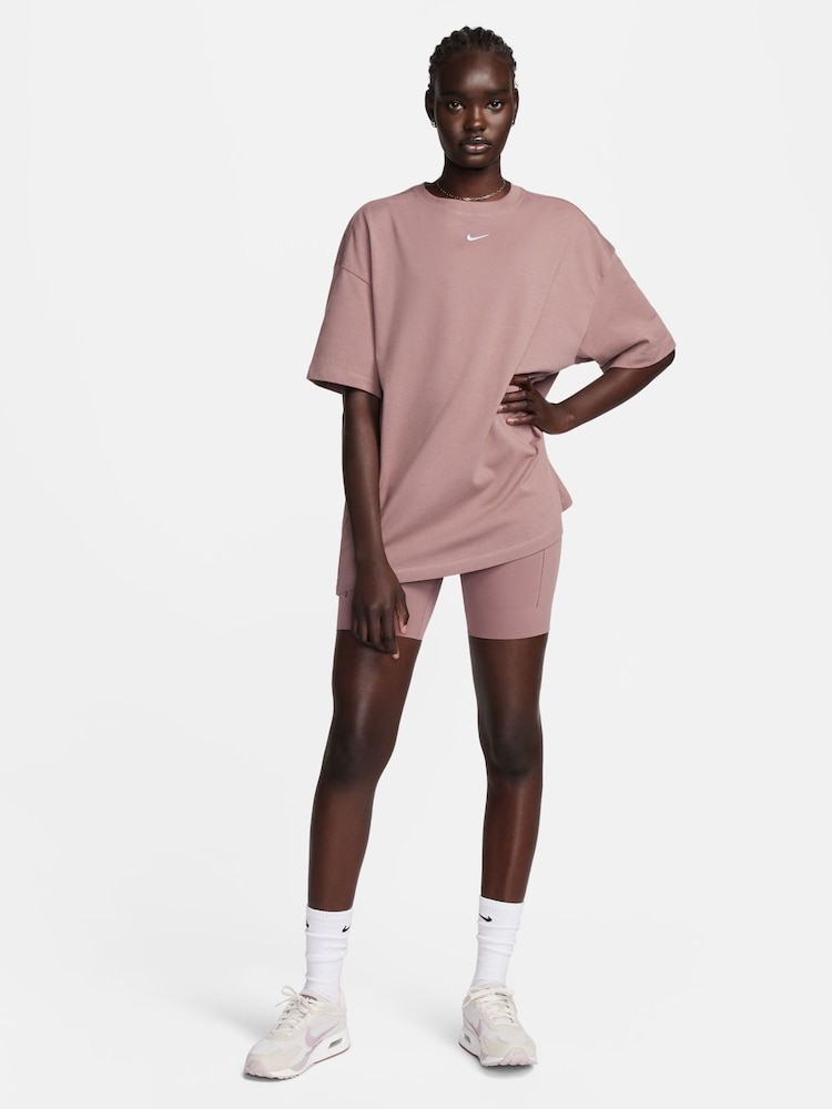 Nike Pink Sportswear Essential Oversized short-sleeve T-Shirt - Image 5 of 5