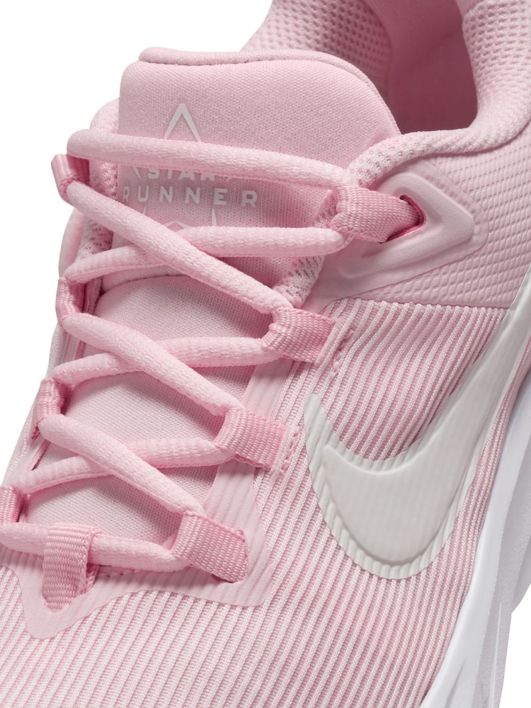Nike Pale Pink Youth Star Runner 4 Trainers - Image 10 of 11