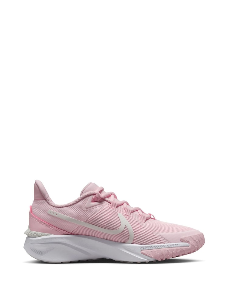 Nike Pale Pink Youth Star Runner 4 Trainers - Image 4 of 11