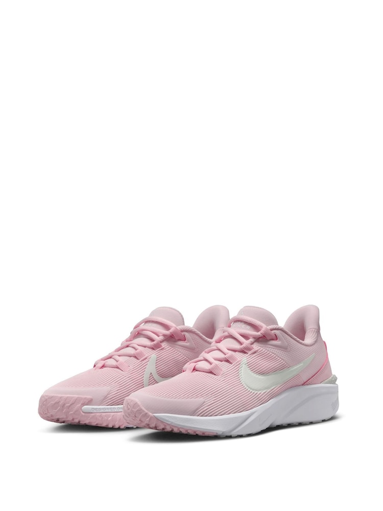 Nike Pale Pink Youth Star Runner 4 Trainers - Image 6 of 11