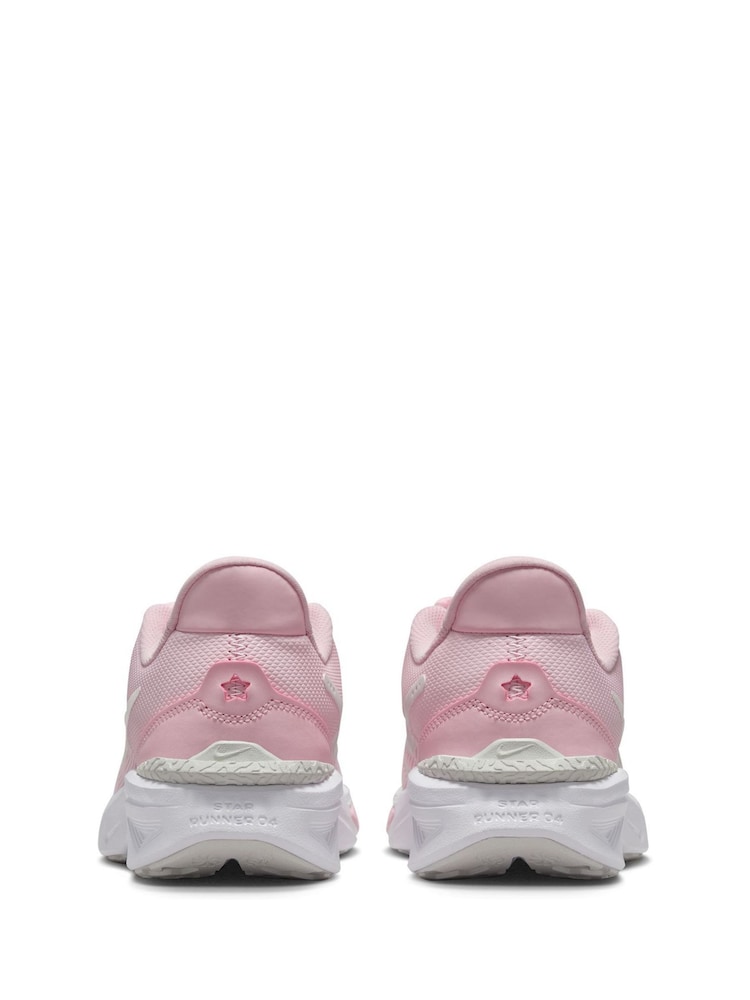 Nike Pale Pink Youth Star Runner 4 Trainers - Image 7 of 11