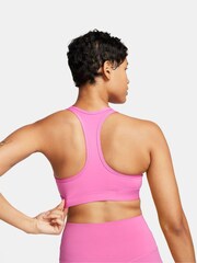 Nike Bright Pink DriFIT Swoosh Medium Support Padded Bra - Image 2 of 7