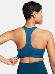 Nike Dark Blue Medium Swoosh Support Padded Sports Bra - Image 4 of 11