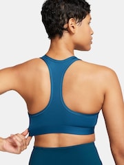 Nike Dark Blue Medium Swoosh Support Padded Sports Bra - Image 2 of 7