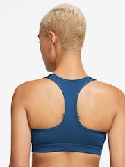 Nike Dark Blue Medium Swoosh Support Padded Sports Bra - Image 11 of 11