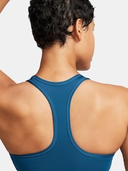 Nike Dark Blue Medium Swoosh Support Padded Sports Bra - Image 6 of 7