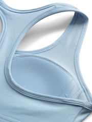 Nike Light Blue Swoosh Medium Support Padded Sports Bra - Image 8 of 8