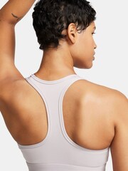 Nike Pale Pink Swoosh Medium Support Padded Sports Bra - Image 6 of 7