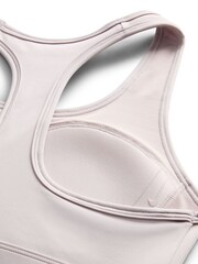 Nike Pale Pink Swoosh Medium Support Padded Sports Bra - Image 7 of 7