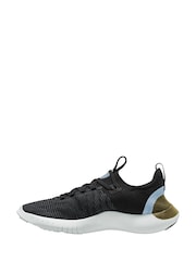 Nike Black/Gold Free Run Flyknit Next Nature Road Running Trainers - Image 2 of 4