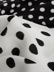 Florere Polka Dot Asymmetric Midi Dress - Image 5 of 5