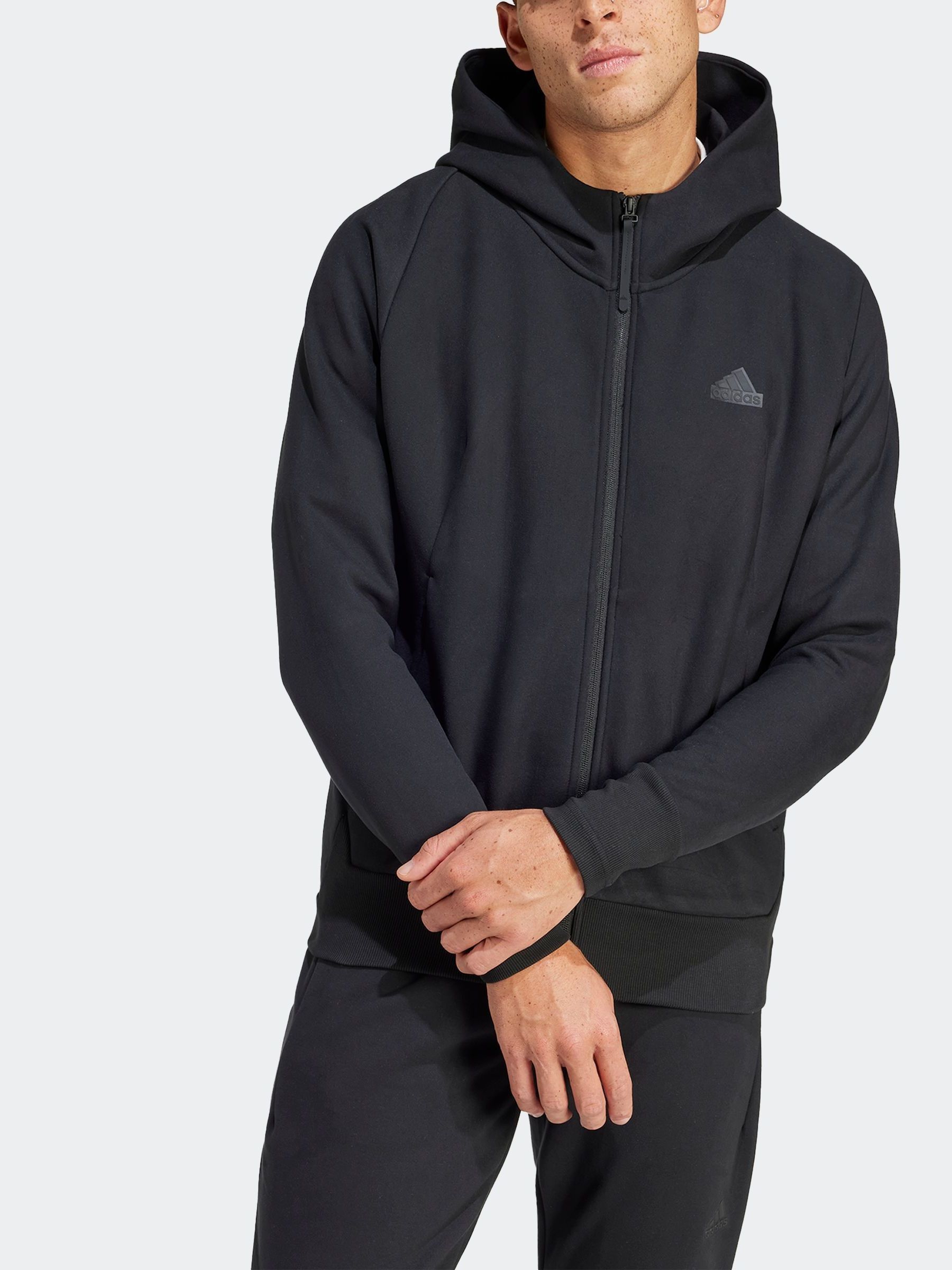 Buy adidas Black Sportswear Z.N.E. Winterized Full Zip Hooded Jacket from Next Bahrain