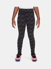 Nike Black Sportswear Essential Mid-Rise Leggings - Image 1 of 5