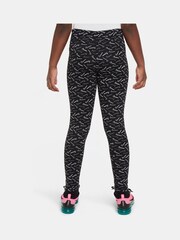 Nike Black Sportswear Essential Mid-Rise Leggings - Image 3 of 5