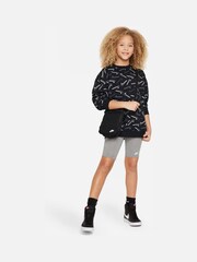 Nike Black Club Fleece Oversized Crew Neck T-Shirt - Image 3 of 4