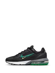 Nike Black/Green Air Max Pulse Trainers - Image 2 of 10