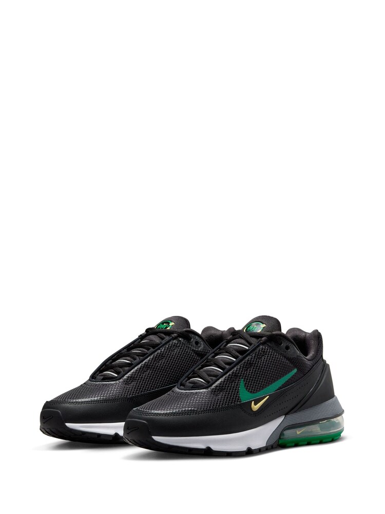 Nike Black/Green Air Max Pulse Trainers - Image 5 of 10