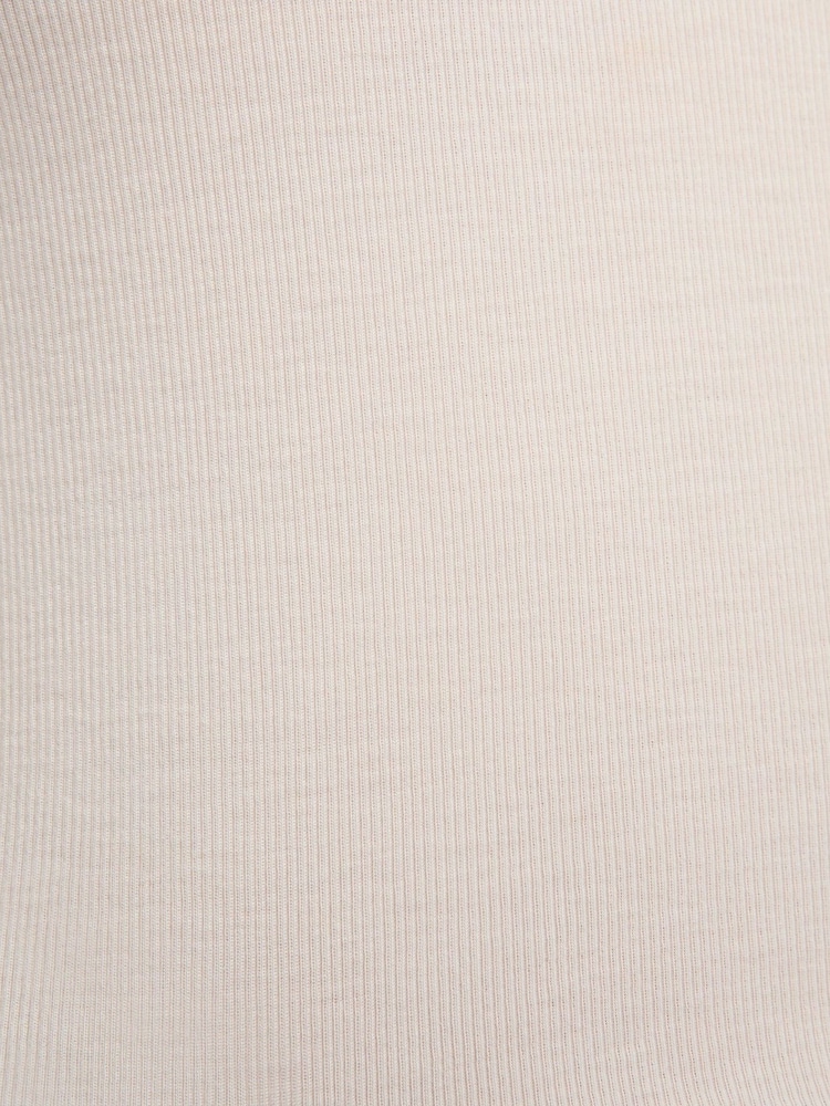 Nike White Chill Knits Mini Ribbed Short Sleeve Top - Image 7 of 7