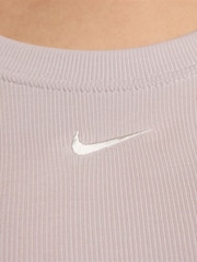Nike Pale Pink Chill Knits Mini-Ribbed Long-Sleeve Top - Image 5 of 6