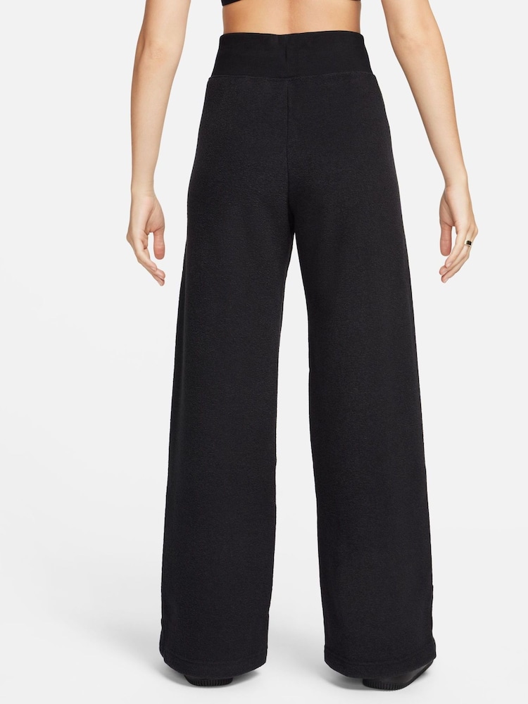 Nike Black Phoenix Plush High-Waisted Wide-Leg Cozy Fleece Joggers - Image 2 of 6 Nike Black Phoenix Plush High-Waisted Wide-Leg Cozy Fleece Joggers - Image 2 of 6
