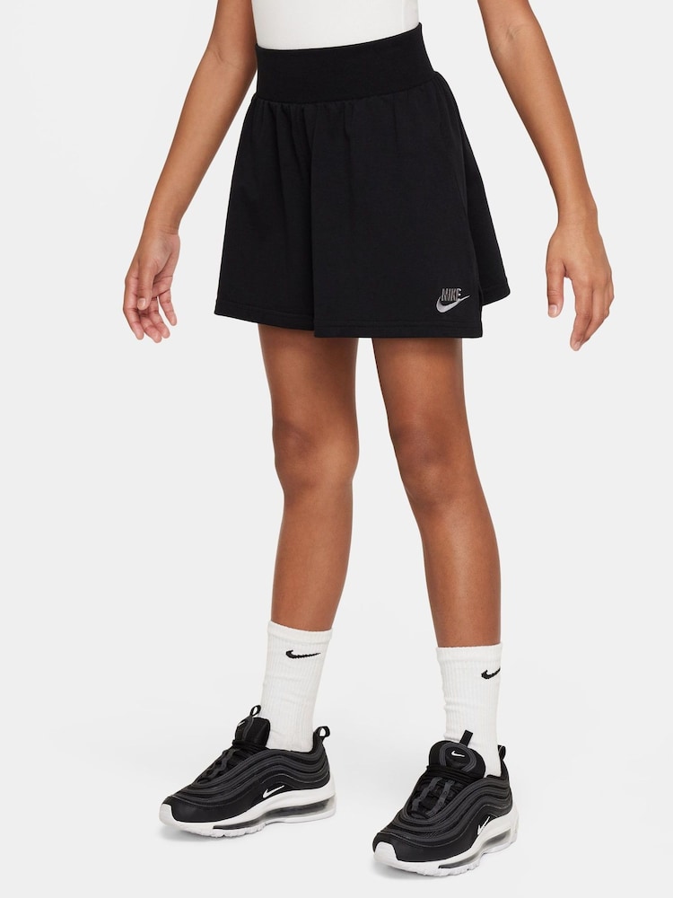 Nike Black 100% Cotton Jersey Shorts - Image 1 of 10
