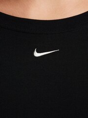 Nike Black Chill Knits Mini-Ribbed Long-Sleeve Top - Image 6 of 7