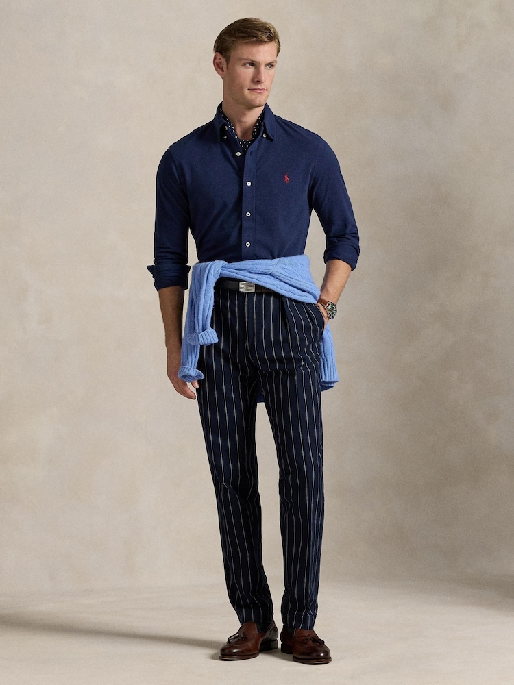 Polo Ralph Lauren Blue Featherweight Mesh Shirt - Image 2 of 5