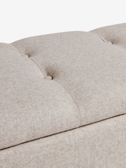 Wool Blend Natural Stone Hartford Ottoman Blanket Box - Image 7 of 8