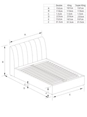 Casual Boucle Light Natural Astrid Upholstered Ottoman Storage Bed Frame - Image 5 of 10