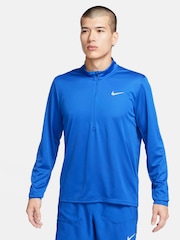 Ярко-синий - Топ для бега с короткой молнией Nike Dri-FIT Pacer - Изображение 1 из 7