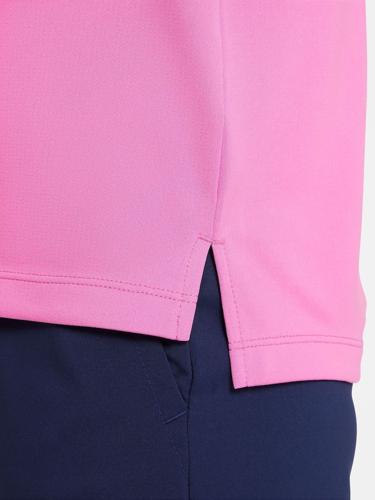 Nike Pink Pro Dri-Fit Half Zip Top - Image 5 of 5