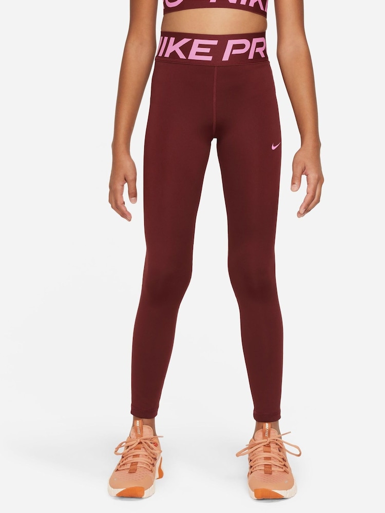 Nike Red Pro Dri-FIT Leggings - Image 1 of 5