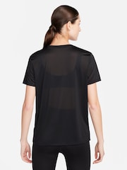 Nike Black Dri-FIT Graphic Swoosh Short Sleeve T-Shirt - Image 2 of 4