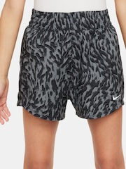 Nike Black/Grey Print One Woven High Rise Shorts - Image 3 of 7