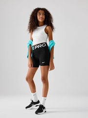 Nike Black Pro Dri-FIT 3 Inch Super High Waist Shorts - Image 6 of 9