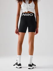 Nike Black Pro Dri-FIT 3 Inch Super High Waist Shorts - Image 7 of 9