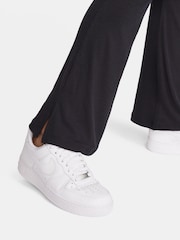 Nike Black Chill Knit Mini-Rib Flared Leggings - Image 4 of 6