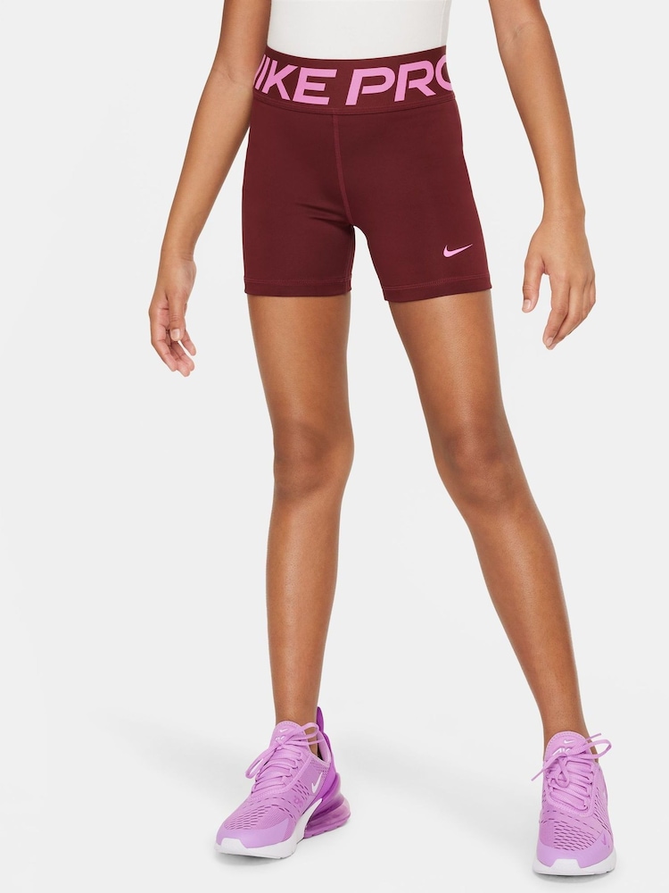 Красный - Nike Pro Dri-FIT 3 Inch Super High Waist Shorts - Изображение 1 из 5