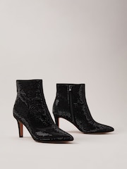 Phase Eight Black Sparkly Boots - Image 2 of 7